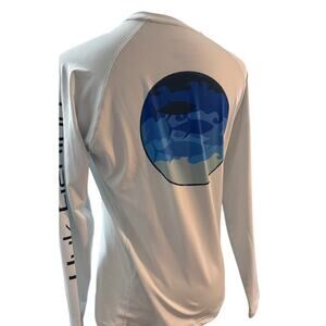 HUK Performance Long Sleeve Fishing Shirt, White, Angler Outdoors, Men's Medium